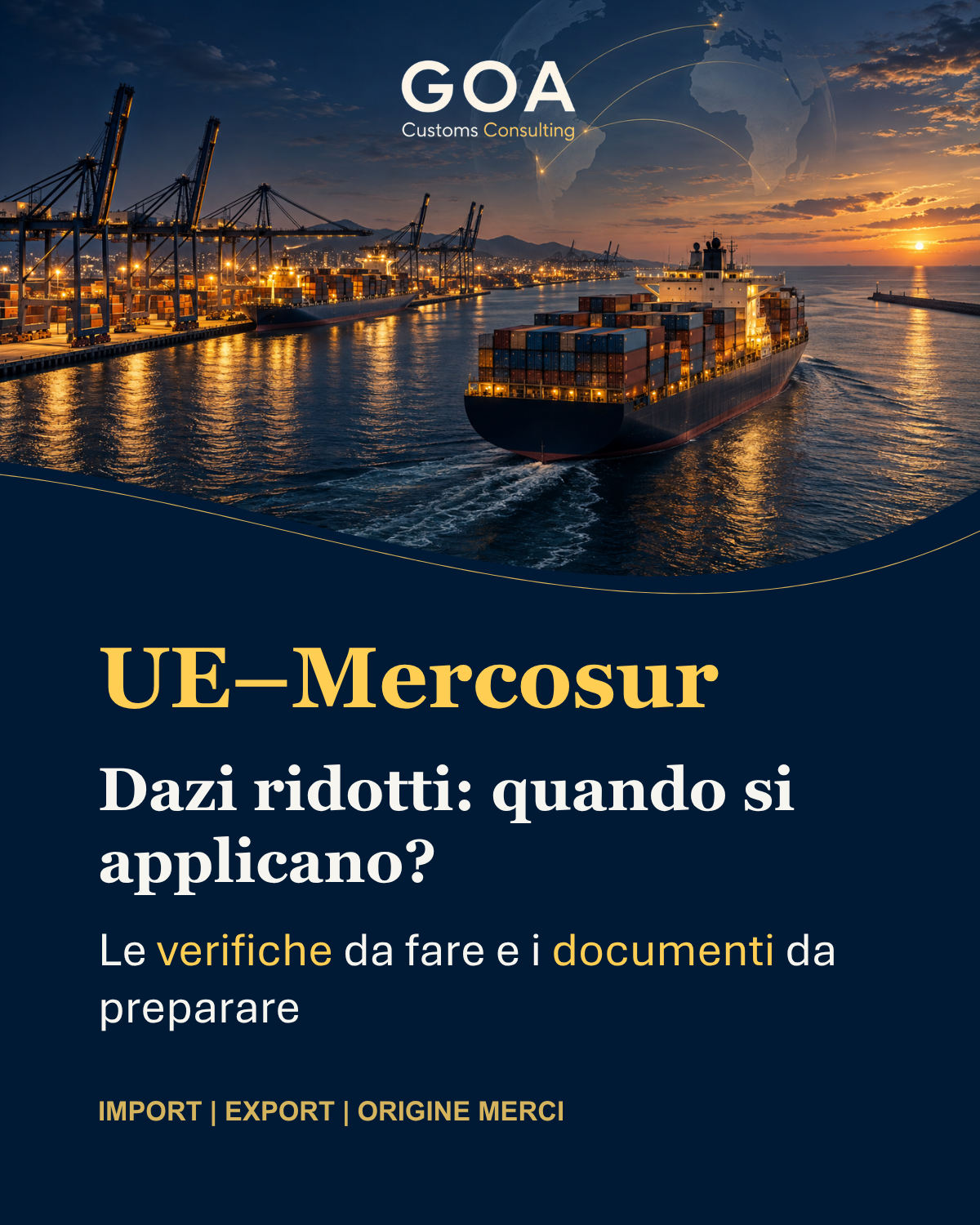 UE–Mercosur: dazi ridotti, verifiche e documenti da preparare